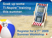 Register for a T3 2009 Summer Workshop